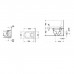 Duravit ME by Starck SensoWash Унитаз напольный 60х37см, пристенный вариант, включая крепление, сток горизонтальный, с сиденьем. 2169590000, 613000012004300