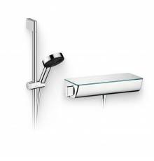 Душевой комплект Термостат Hansgrohe Ecostat Select 13161000 для душа + Гарнитур Pulsify Relaxation 105 3jet 24160000 хром