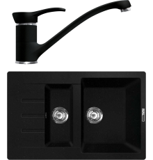 Комплект Мойка кухонная Lava D2.LAV lava + Смеситель SG04 LAV lava