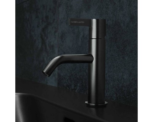 Laufen Kartell Смеситель для раковины, 1 отв., без донного клапана, цвет: PVD черный титан. 3.1133.1.081.100.1