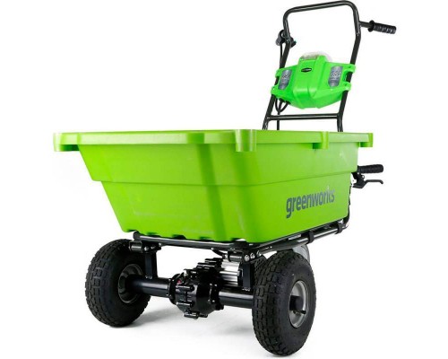 Тележка садовая самоходная Greenworks G40GCk4, 40v, 106 л (АКБ 4 А·ч и ЗУ)