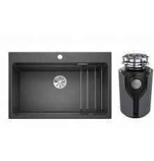 Комплект Мойка Blanco Etagon 8 антрацит + Измельчитель KUCHENSTERN Muhle