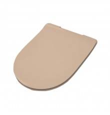 Artceram File Крышка с сиденьем Slim для унитаза, механизм soft-close, цвет: biscuit/хром. FLA014 62