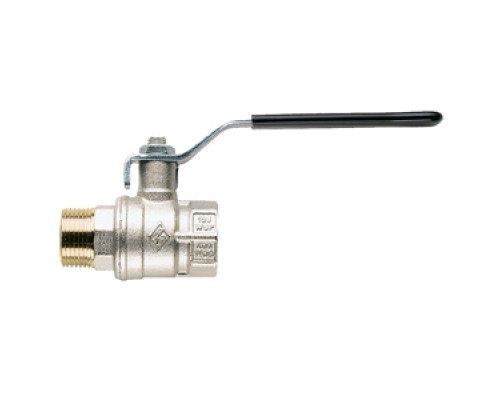 Шаровой кран Rubinetterie Bresciane полнопроходный UNI-SFER 1/2 вн/нар резьба, стальная рукоятка 1511040000
