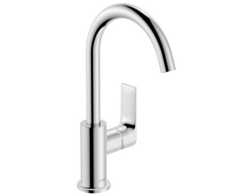Hansgrohe Rebris E Смеситель для раковины, 1 отв., с поворотным изливом, с донным клапаном, цвет: хром. 72576000 Hansgrohe Rebris E Смеситель для раковины, 1 отв., с поворотным изливом, с донным клапаном, цвет: хром. 72576000