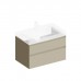 Kerama Marazzi Cubo Тумба подвесная 80см, с ящиками, цвет: лимо матовая. CUB.80.2\LIM