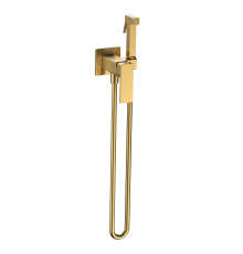 AQM6817BG Savona Готовый комплект гигиенического душа (скрытый монтаж, латунная лейка), золото шлиф AQM6817BG