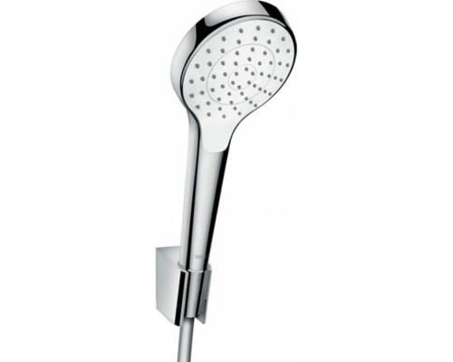 Hansgrohe Croma Select S Ручной душ, с держателем, цвет: хром/белый. 26410400 Hansgrohe Croma Select S Ручной душ, с держателем, цвет: хром/белый. 26410400