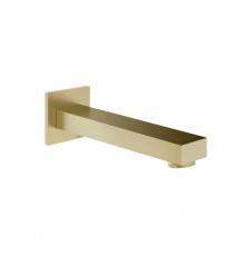 Gessi Inverso Rigato Излив для ванны, настенный, цвет: Brass Brushed PVD. 73103#727