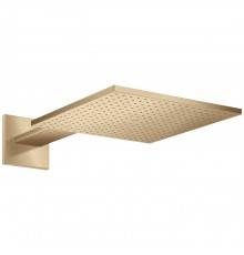 Axor ShowerSolutions Верхний душ, 30x30см, 1jet, с держателем 45см, настенный, цвет: шлифованная бронза. 35314140