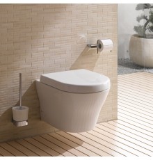TOTO MH Унитаз подвесной 39.4x53x33.9см, безободковый, Tornado Flush, CeFiONtect, цвет: белый. CW162MUNW1