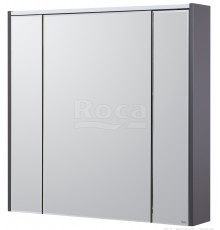 Roca Z.RU93.0.297.0 Ronda Шкаф зеркальный 800х780х145 мм, LED подсв., розетка, Белый глянец/антр ZRU9302970
