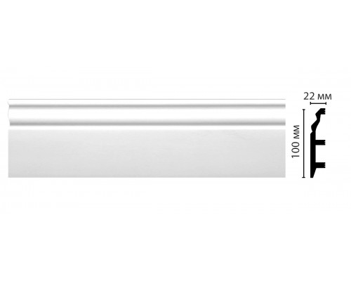 Плинтус напольный DECOMASTER D232ДМ (100*22*2000мм) Плинтус напольный DECOMASTER D232ДМ (100*22*2000мм)