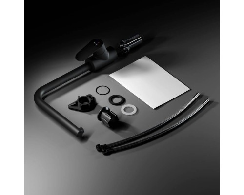 F8005722 Смеситель для кухни с каналом для питьевой воды, L-излив, черный F8005722 Смеситель для кухни с каналом для питьевой воды, L-излив, черный
