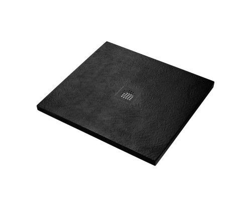 Поддон для душа BelBagno Uno TRAY-MR-UNO-A-90-35-NERO-NO, 90х90, черный матовый, с сифоном