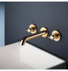Gattoni GAS Смеситель для раковины, встраиваемый, цвет: Gold 24KT. GS165/31D0