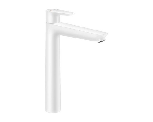 Hansgrohe Talis E Смеситель для раковины, высокий, 1 отв., без донного клапана, цвет: белый матовый. 71717700 Hansgrohe Talis E Смеситель для раковины, высокий, 1 отв., без донного клапана, цвет: белый матовый. 71717700