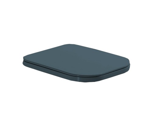Simas Henges Сиденье для унитаза, быстросъемное, с микролифтом, цвет: Navy matt/хром. HE004 navy matt/cr