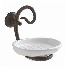 Globo Paestum Мыльница 15x12x10см, подвесная, цвет: металл/белый. PA039bi/met