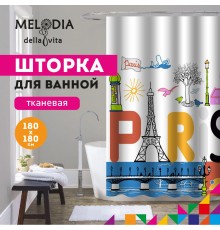 Шторка для ванной комнаты 180х180 "Париж" MZ-71 Melodia Della Vita