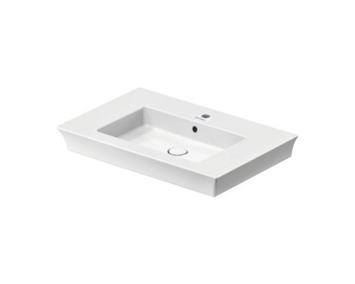 Duravit White Tulip Раковина накладная 75х49см, с переливом, без отв., WonderGliss, цвет: белый. 23637500601