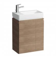 Laufen Pro База с раковиной 48x28см, петли слева, полки справа, 1 дверка, подвесная, цвет: светлый дуб. 8.1595.5.000.104.1,  4.8300.1.095.479.1