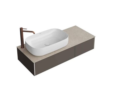 Kerama Marazzi Magica Тумба подвесная, 115.4х48.5х22см., 2 ящика, цвет: вечерний серый матовый. MA.120.2\EGR.M