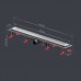 W02SC-P11-080-01SB Трап для душа линейный, универсальный затвор Cut Gradient, 80 см