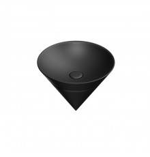 Kerama Marazzi Cono Раковина 44.5х44.5х35см., встраиваемая сверху, без отв., без перелива, цвет: черный матовый. CO.wbi.44\BLK.M