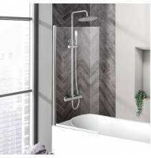 Шторка на ванну BelBagno Uno V-1-85/150-C-Cr стекло прозрачное