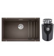 Комплект Мойка Blanco Etagon 700-U кофе + Измельчитель KUCHENSTERN Muhle