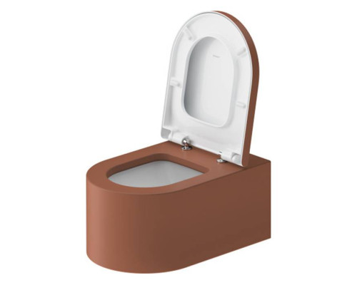 Duravit Millio Унитаз подвесной, 37х57см.,  декор Smooth, крепление в компл., цвет: матовая корица. 250409FC