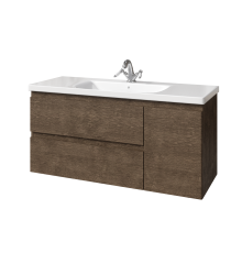 Тумба под раковину без столешницы Caprigo Forte 120 R подвесная, шоколадный орех