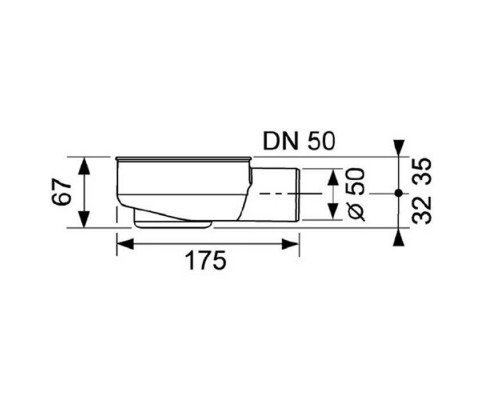 TECE drainline, сифон, 0,7 л/c, DN 50, выход вбок, высота монтажа от нижнего края сифона до верхнего края слива ndash; 95 мм.. 650000 TECE drainline, сифон, 0,7 л/c, DN 50, выход вбок, высота монтажа от нижнего края сифона до верхнего края слива ndash; 95 мм.. 650000
