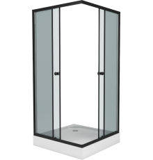 Душевой уголок Niagara Eco NG-008-14QT, 80х80 см, стекло тонированное, с поддоном