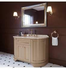 TW York Nuovo Комплект мебели, с мраморной столешницей с 3 отв. 130см, напольный, цвет: pennellato/oro/diano. YOR4130-PO+S53 bi комплект,  YORM130-1/DNR/h2/3F