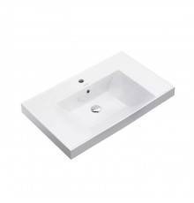 Kerama Marazzi Cubo Раковина подвесна 80.5х48.5см., с 1 отв.под смеситель, цвет: белый глянцевая. CU.wb.80