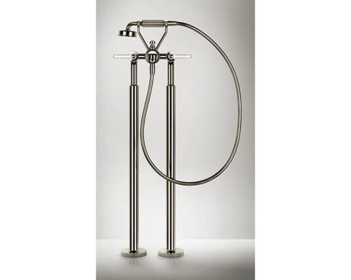 Gessi Venti20 Смеситель для ванны напольный, двухвентильный, с ручным душем и шлангом 1500 мм., внешняя часть, цвет: хром. 65128#031 Gessi Venti20 Смеситель для ванны напольный, двухвентильный, с ручным душем и шлангом 1500 мм., внешняя часть, цвет: хром. 65128#031
