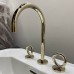 THG Collection O Смеситель для раковины, 3 отв., с донным клапаном, цвет: Soft gold. G4P-F30-151