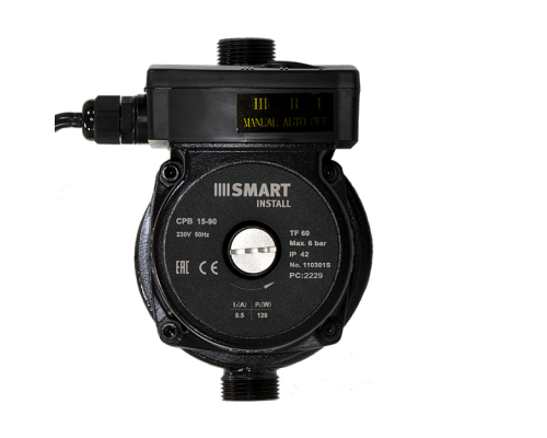 Насос повысительный Smart Install CPB 15-90 160мм 120Вт 1x230В 50Гц с гайками. 110301S