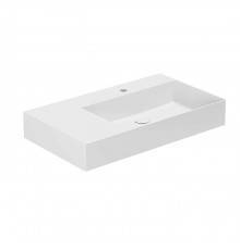 Azzurra Elegance Squared Раковина подвесная/накладная, 81x46xH12,5 см, левая, 1 отв., цвет: Bianco lucido. ELLP08146LQMBI*1