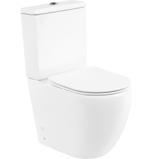Унитаз-компакт BelBagno Amanda BB051CPR безободковый, крышка BB051SC с микролифтом, бачок BB051T