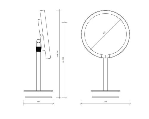 Decor Walther Round Just Look SR Косметическое зеркало 21.5x44см, настольное, увел. 5x, подсветка LED, цвет: белый матовый. 0121950 Decor Walther Round Just Look SR Косметическое зеркало 21.5x44см, настольное, увел. 5x, подсветка LED, цвет: белый матовый. 0121950