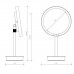 Decor Walther Round Just Look SR Косметическое зеркало 21.5x44см, настольное, увел. 5x, подсветка LED, цвет: белый матовый. 0121950