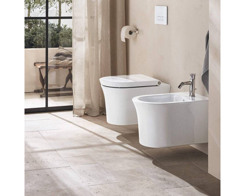 Duravit White Tulip Биде напольное 37x58х42 см, с переливом, с 1 отв., WonderGliss, цвет: белый. 22931000001