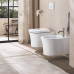 Duravit White Tulip Биде напольное 37x58х42 см, с переливом, с 1 отв., WonderGliss, цвет: белый. 22931000001