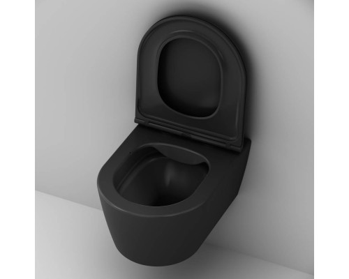 C8F1700MBSC Унитаз подвесной FlashClean с сиденьем микролифт, матовый