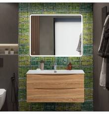 Мебель для ванной комнаты BelBagno Marino-cer-n 100 подвесная, rovere bianco