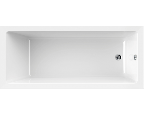 Акриловая ванна Cezares Plane Solo 180x80 см, пристенная, белая, на ножках, с экраном