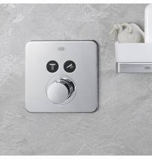 Axor ShowerSelect Термостат ShowerSelect S, для 2 потребителей, СМ, внешняя часть, цвет: хром. 36707000